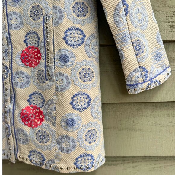 Sundance Women’s Embroidered Beaded Boho Coat Jacket | Size 6 - Picture 2 of 10